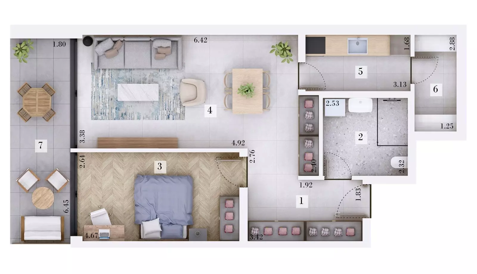 1-bedroom Apartment In Rovinjsko Selo, Croatia (66,5 M²)