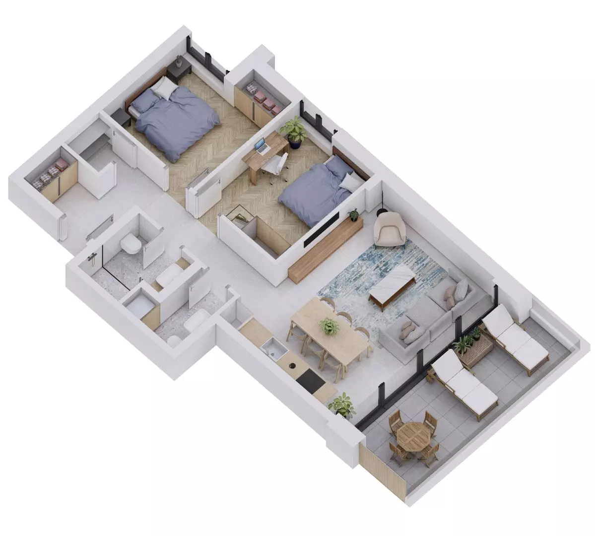 2-bedroom Apartment In Rovinjsko Selo, Croatia (73,66 M²)