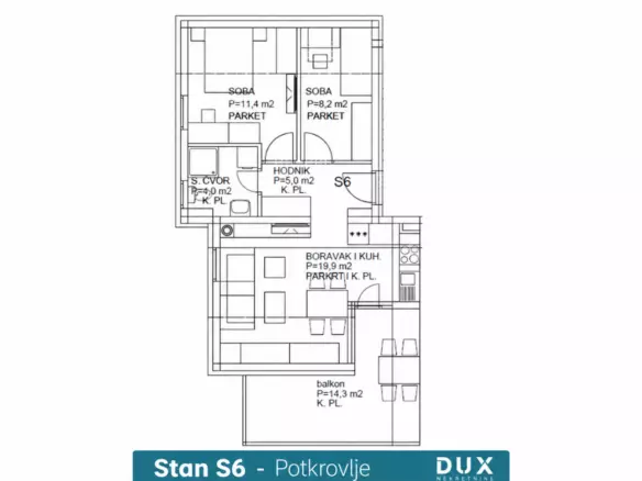 2-bedroom Apartment In Rogoznica, Croatia (54,58 M²)