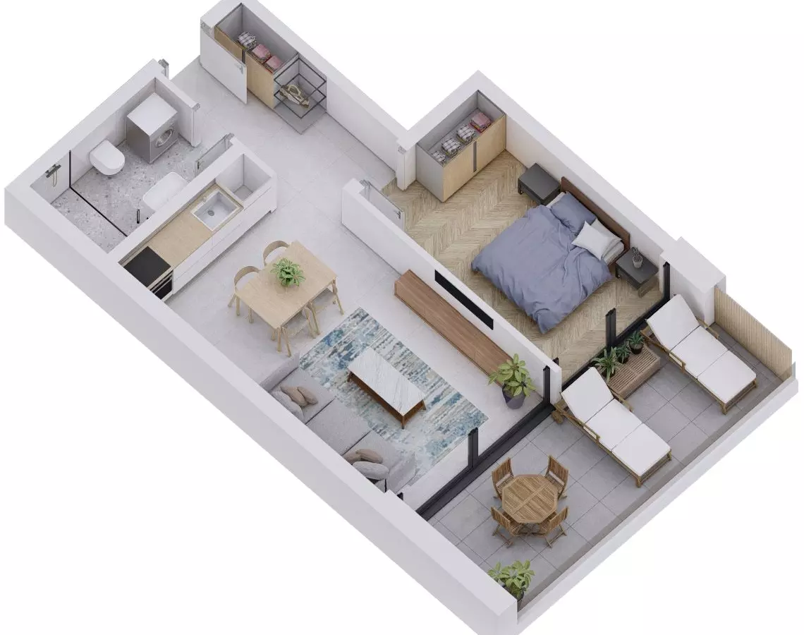 1-bedroom Apartment In Rovinjsko Selo, Croatia (51,98 M²)