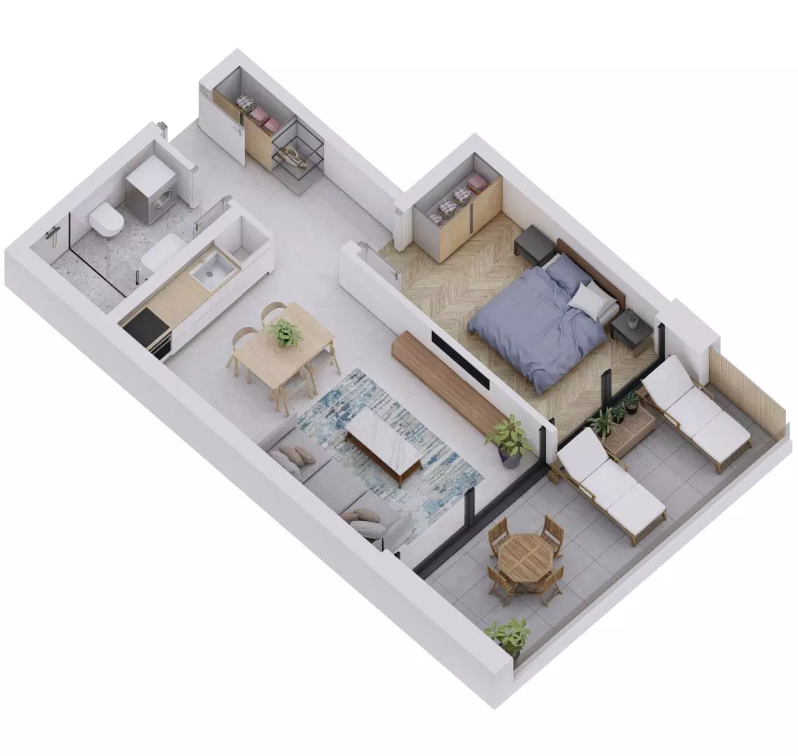 1-bedroom Apartment In Rovinjsko Selo, Croatia (51,98 M²)