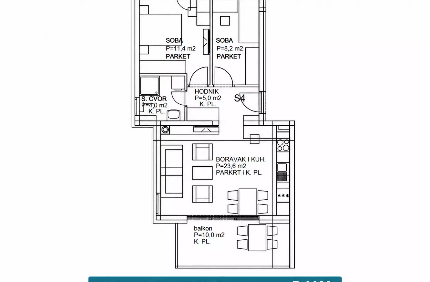 2-bedroom Apartment In Rogoznica, Croatia (59,7 M²)