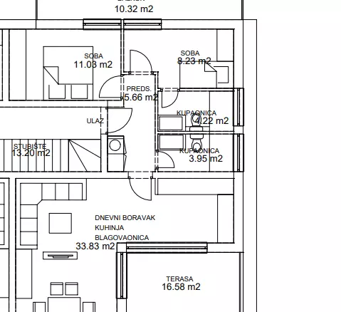 2-bedroom Apartment In Pakoštane, Croatia (111,24 M²)