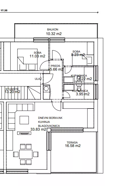 2-bedroom Apartment In Pakoštane, Croatia (111,24 M²)