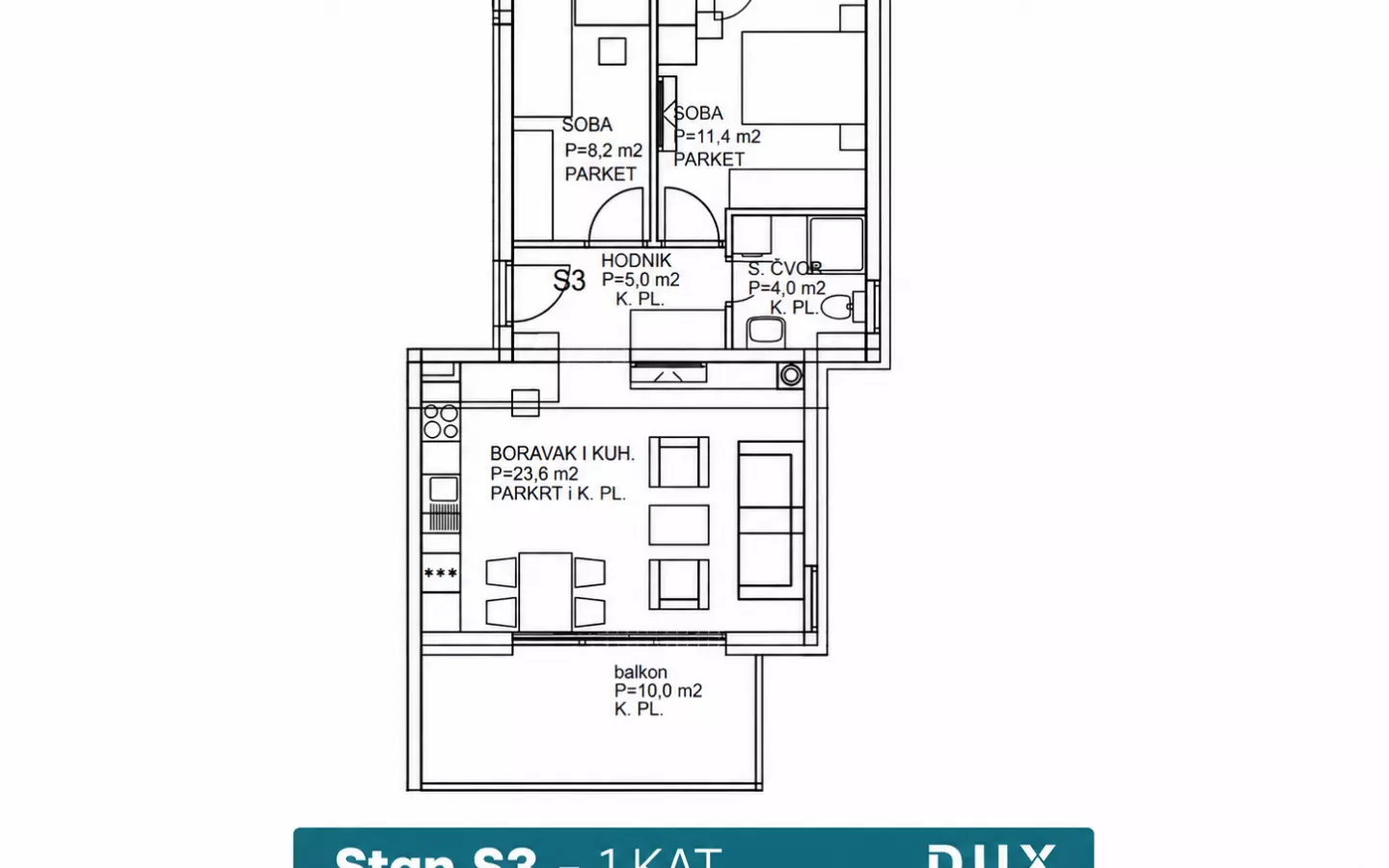 2-bedroom Apartment In Rogoznica, Croatia (59,7 M²)