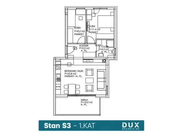 2-bedroom Apartment In Rogoznica, Croatia (59,7 M²)
