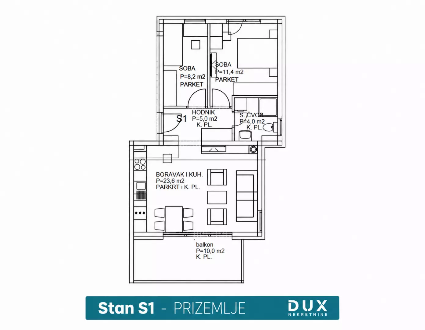 2-bedroom Apartment In Rogoznica, Croatia (59,7 M²)