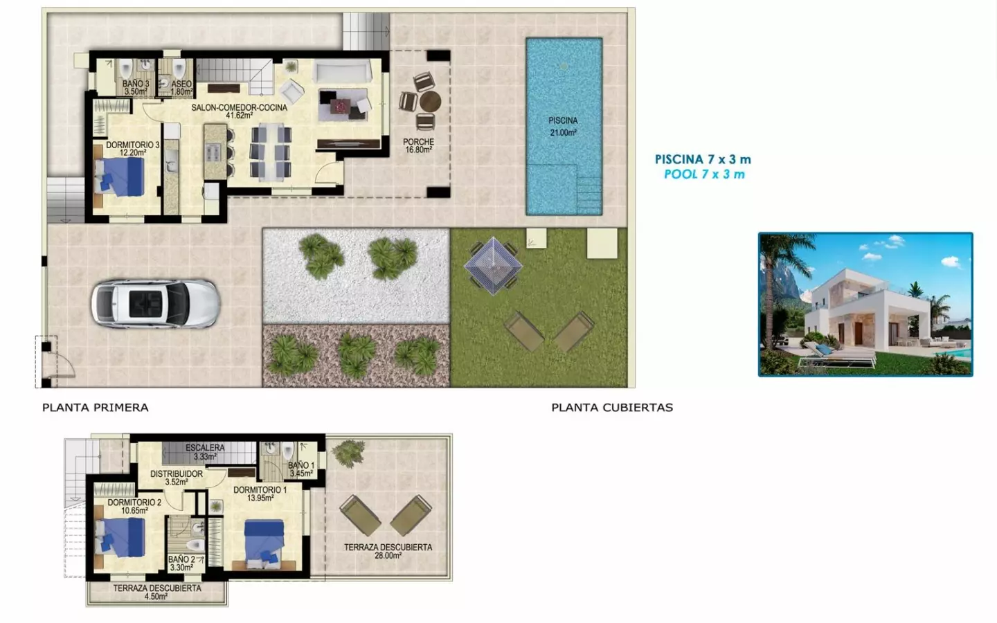 3-bedroom Villa In Polop, Spain (165 M²)