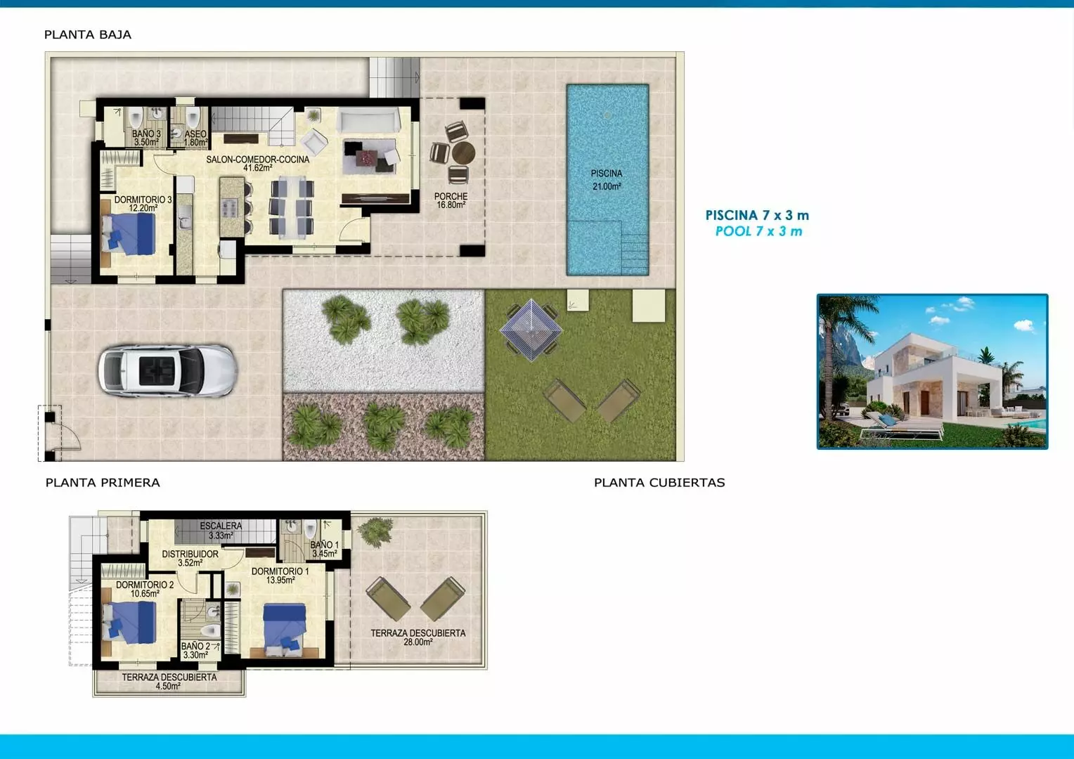 3-bedroom Villa In Polop, Spain (165 M²)