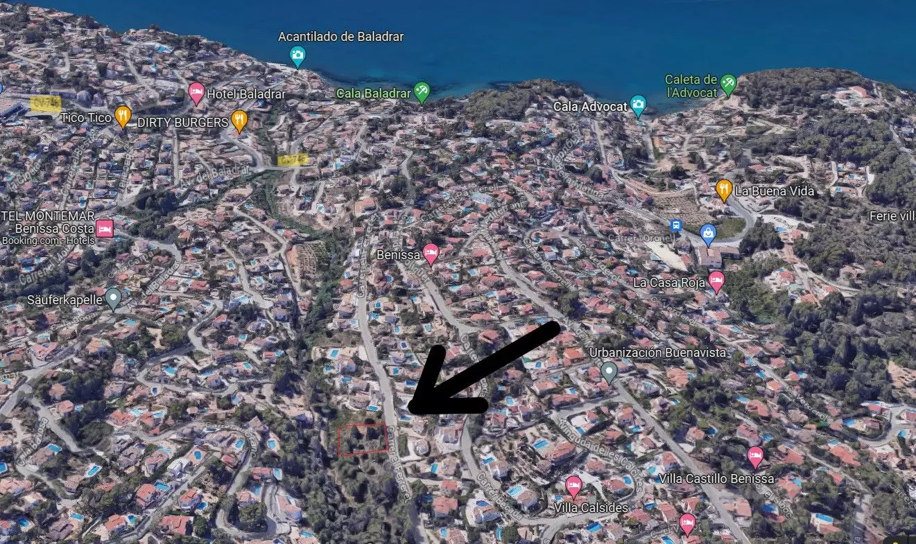 Plot In Benissa, Spain (826 M² Plot)