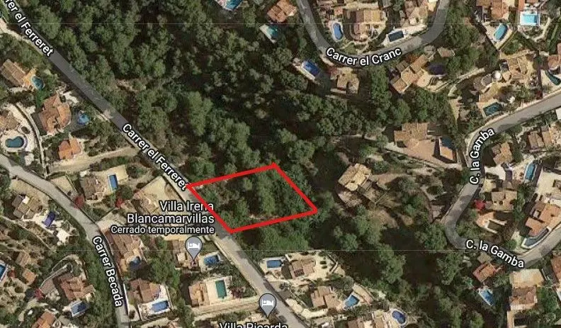 Plot In Benissa, Spain (826 M² Plot)