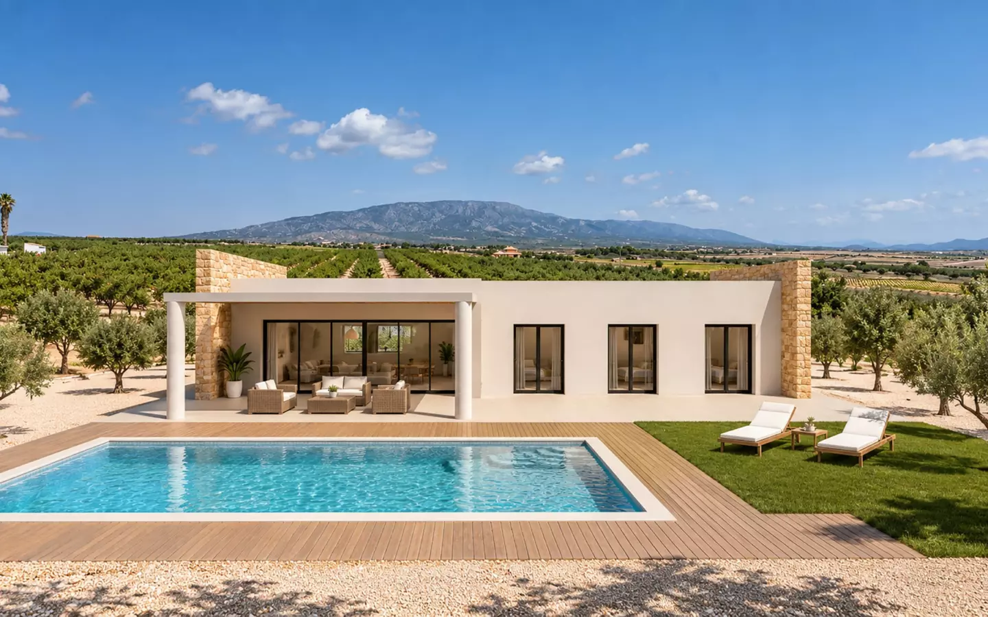 3-bedroom Detached Villa In Pinoso, Spain (168 M²)