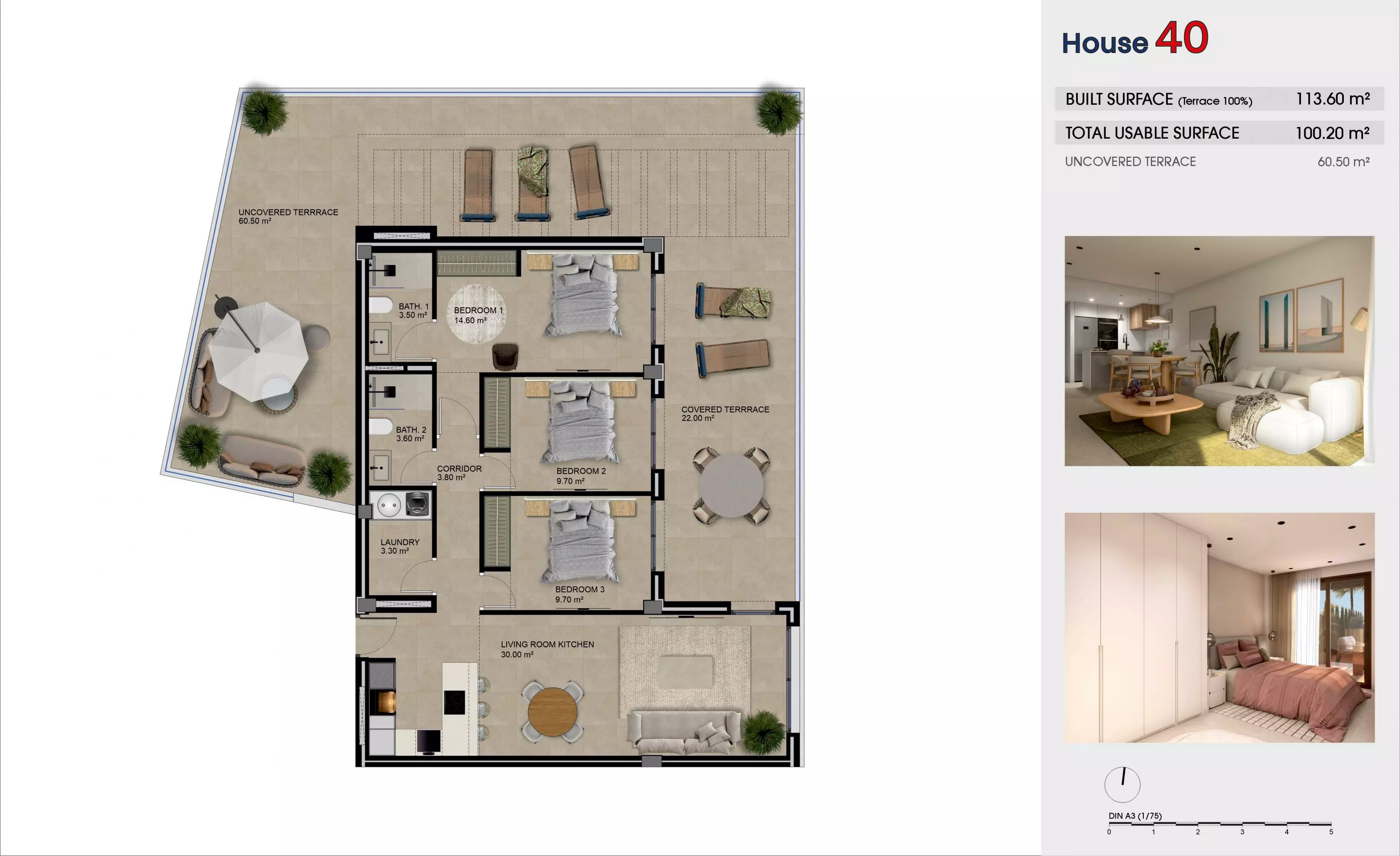 3-bedroom Penthouse In Guardamar Del Segura, Spain (113 M²)