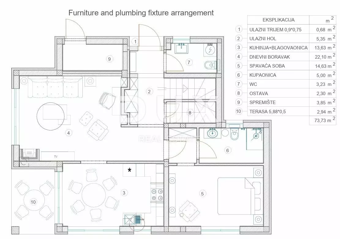 3-bedroom Villa In Tinjan, Croatia (127,66 M²)