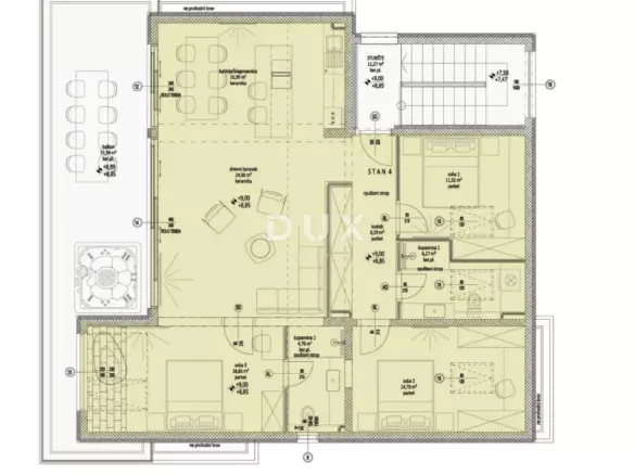 3-bedroom Apartment In Bibinje, Croatia (136 M²)