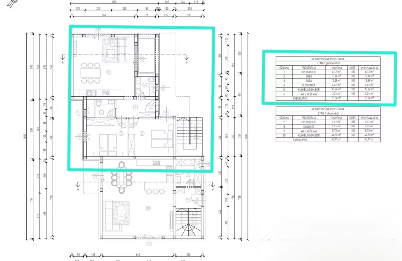 2-bedroom Apartment In Brešca, Croatia (70,54 M²)