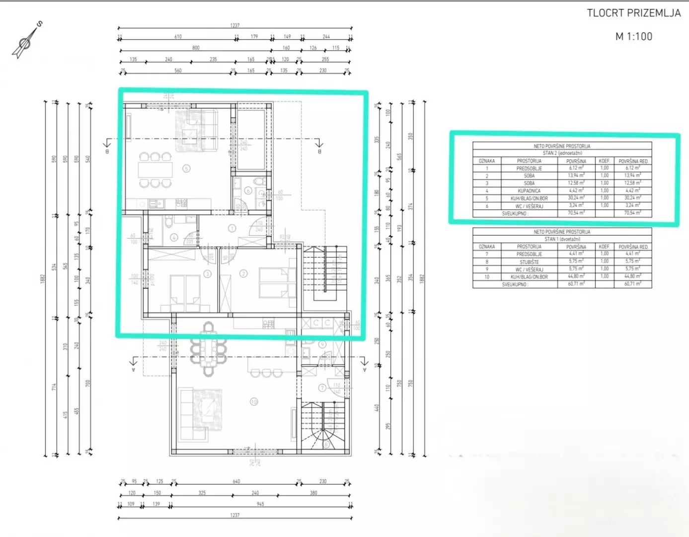 2-bedroom Apartment In Brešca, Croatia (70,54 M²)
