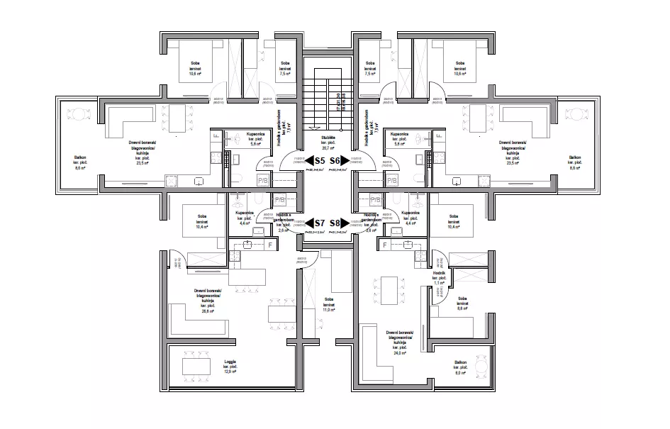 2-bedroom Apartment In Vodice, Croatia (62,1 M²)