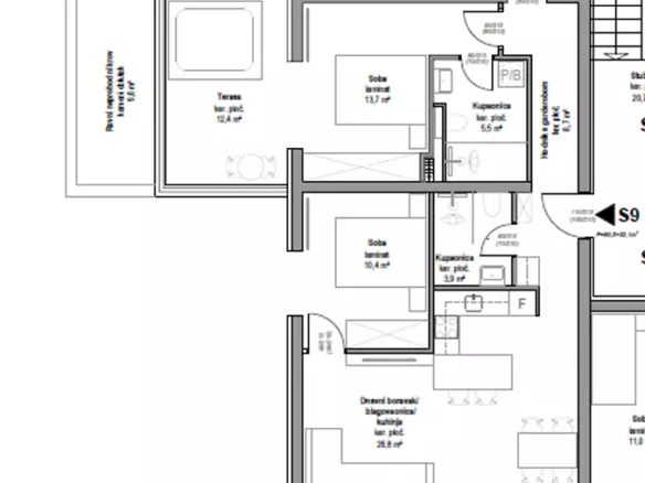 3-bedroom Apartment In Vodice, Croatia (104,77 M²)