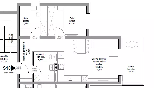 2-bedroom Apartment In Vodice, Croatia (62,1 M²)