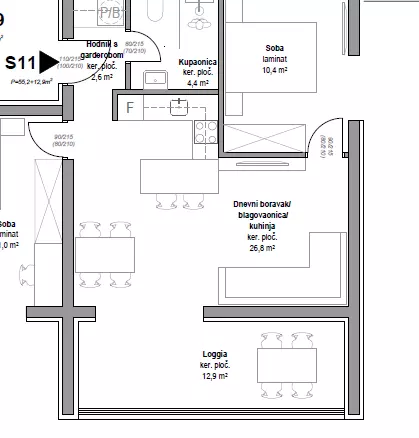 2-bedroom Apartment In Vodice, Croatia (67,37 M²)