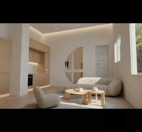 1-bedroom Flat In Moschato, Greece (50 M²)